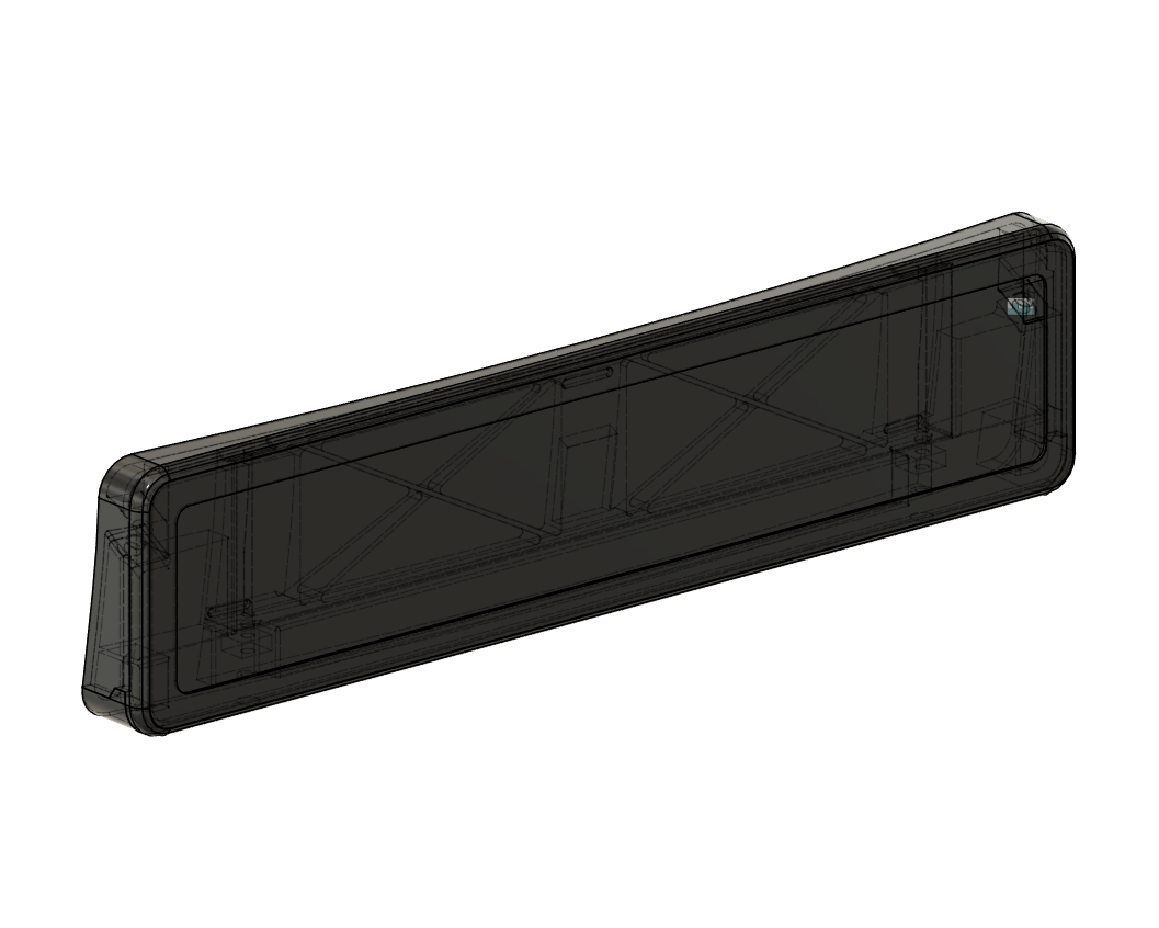 Number plate enclosure mount