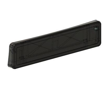 Number plate enclosure mount